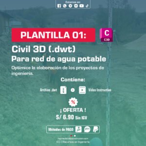 PLANTILLA CIVIL 3D (Tipo 01): Red de alcantarillado